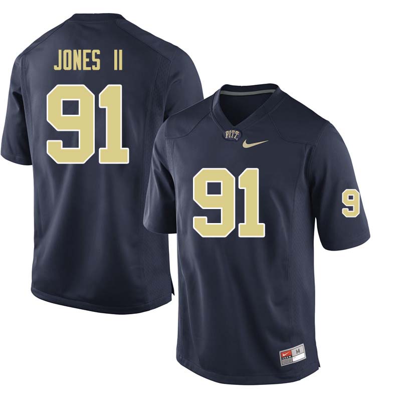 Men #91 Patrick Jones II Pittsburgh Panthers College Football Jerseys Sale-Navy